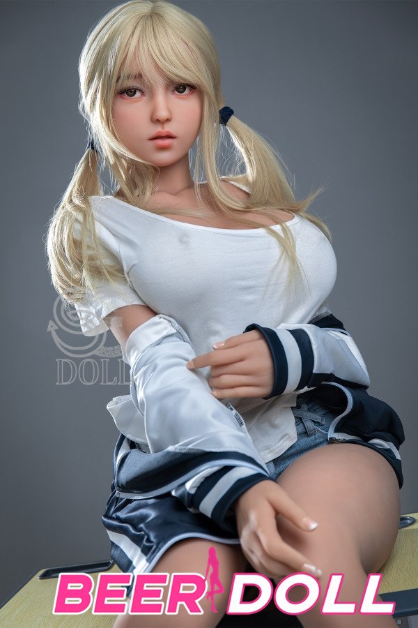 weißes Haar Schön günstige asiatische reale sexpuppe 157cm SE Doll